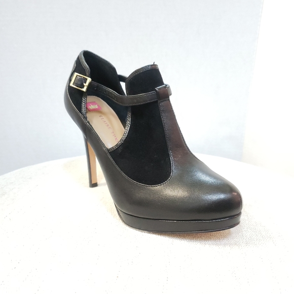 Elaine turner black booties with suede - Picture 1 of 6